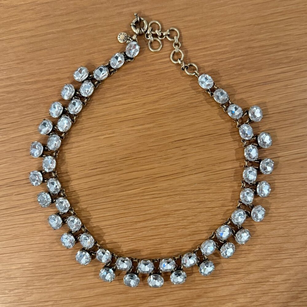J. Crew Vintage crystal statement necklace
